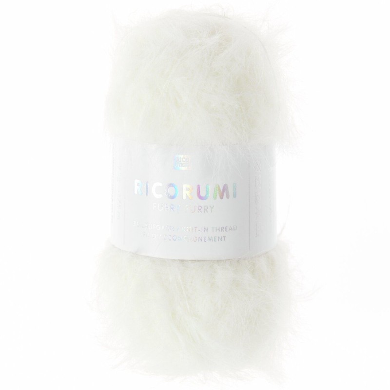 Fil Ricorumi Furry Furry Blanc